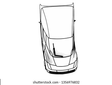 modern truck vector
