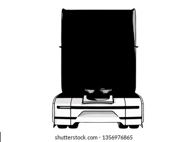 modern truck vector
