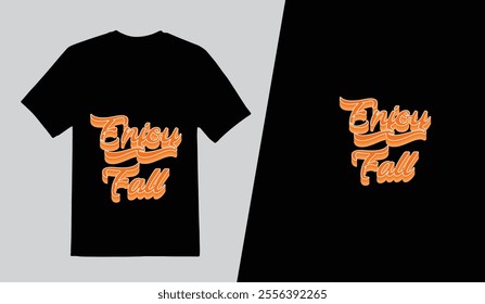 Modern tshirt design, Enjoy fall tshirt template