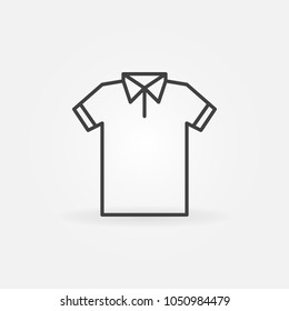 Modern t-shirt line icon. Vector tshirt outline concept symbol
