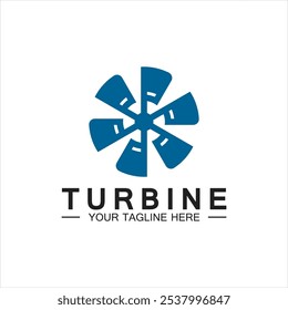 Modern Turbine logo design Logo for aviation, company, brand, industry, Wind energy power. With a modern concept.