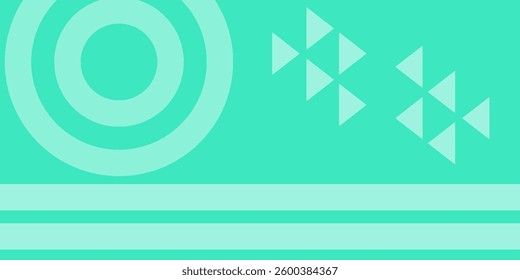 modern turquoise vector background with geometric shapes, diagonal lines, and circular patterns, creating a sleek and dynamic abstract design with a fresh and futuristic feel.