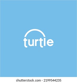 modern turtle wordmark vector logo