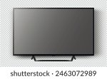 Modern TV with blank screen mockup