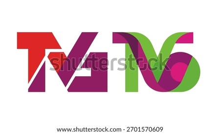 Modern TV Channel Logo Set: Corporate Symbolism for Communication and Entertainment.