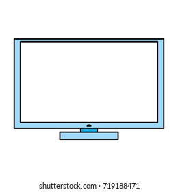 modern tv flat screen icon image 