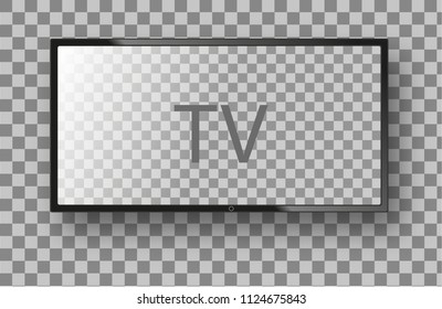 Modern TV. Graphic design element for catalog, web site, as mock up. Vector illustration
