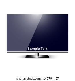 Modern TV lcd, led - vector illustration.