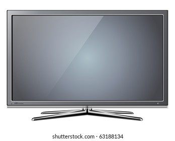 Modern TV lcd, led - vector illustration.