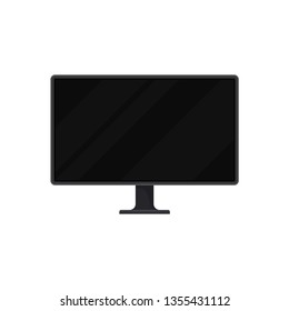 Modern TV on white background. Digital technology.