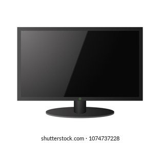 Modern TV screen. LCD technology. Vector illustration