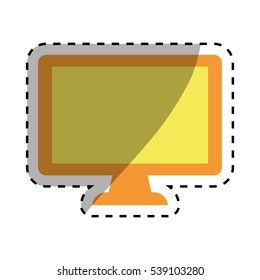 Modern Tv technology icon vector illustration graphic design