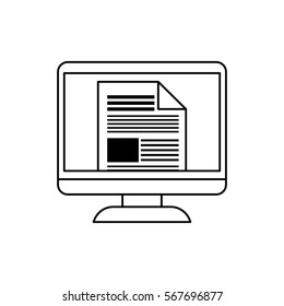 Modern tv technology icon vector illustration graphic design