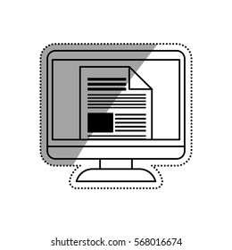 Modern tv technology icon vector illustration graphic design