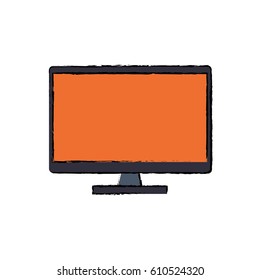 Modern tv technology icon vector illustration graphic design