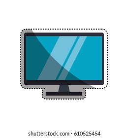 Modern tv technology icon vector illustration graphic design