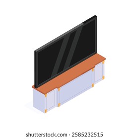 A modern TV unit with shelves for storage and decoration.