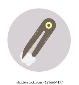 Modern tweezers icon on white background. logo concept  from Dentist collection. Suitable for use on web apps, mobile apps and print media. Vector illustration.