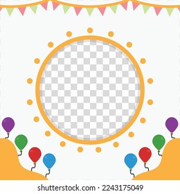 Modern twibbon is easy to use just add your photo and apply it on all social media post