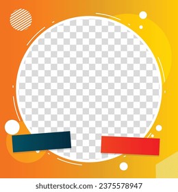 Modern twibbon is easy to use just add your photo and apply it on all social media post