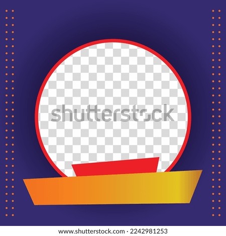 Modern twibbon is easy to use just add your photo and apply it on all social media post