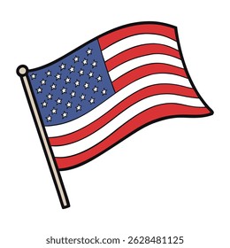 A modern twist on the classic USA flag, featuring bold stripes, vivid stars, and sleek design—perfect for patriotic style with a fresh, stylish edge.
