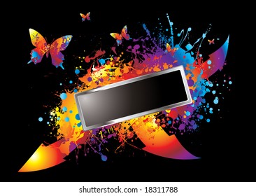 modern twist on a name tag with room to add your own text