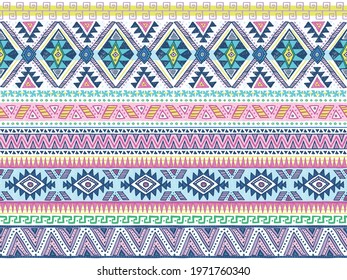 A modern twist on a traditional tribal pattern. Seamless vector patterns are great for backgrounds, wallpaper, and surface designs.