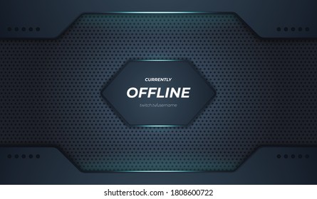 Modern Twitch Offline Background Design Template