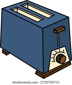 Modern two slot bread toaster