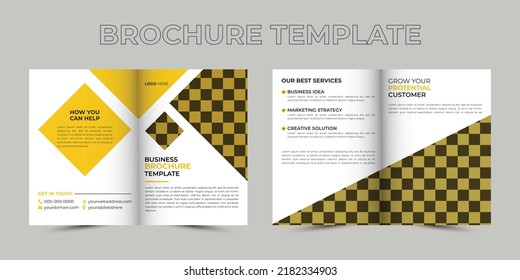
modern twofold business brochure template, brochure layout, flyer, poster, corporate, business, twofold