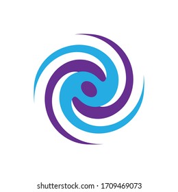 Modern typhoon logo icon vector illustration Eps10.