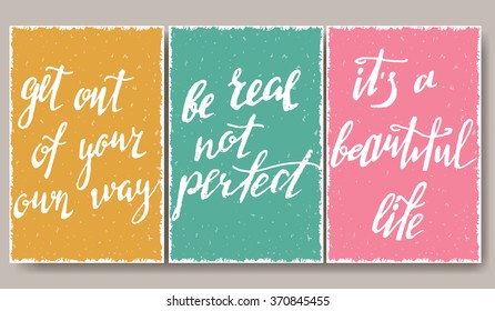 Modern typographic poster. Enjoy every moment. Vector quotes