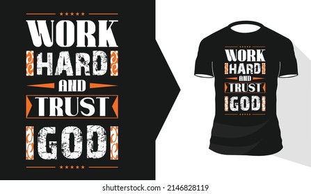 Modern Typographic Quotes t-shirt Design Premium Vector