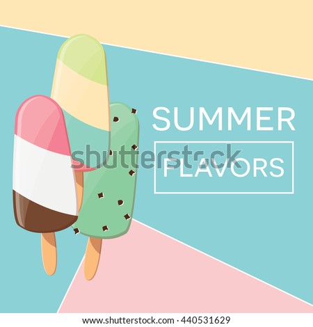 modern typographic summer poster design ice stock vector royalty summer poster design