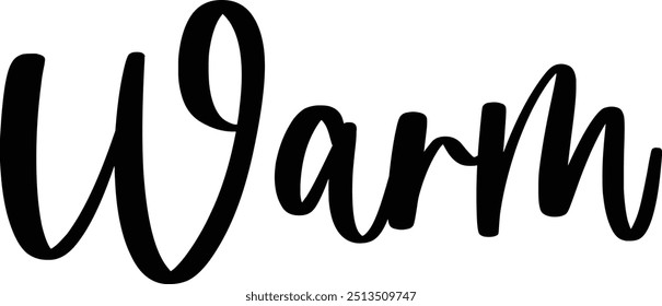 Modern Typography Cursive Text Quote Warm