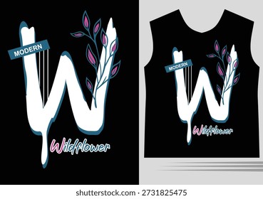 Modern typography design for trendy t shirts