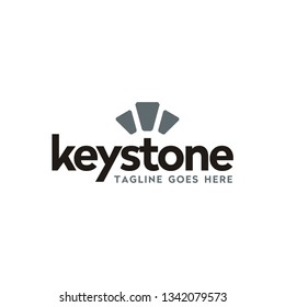 modern typography keystone lettering word mark logo design