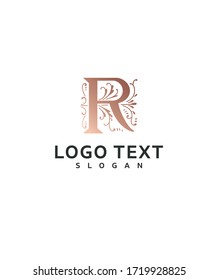 Carta tipográfica moderna modelo inicial de logotipo R monograma, logotipo vectorial para identidad empresarial y de empresa 