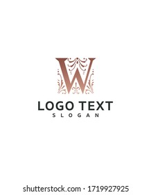 Letra tipográfica moderna modelo inicial con logotipo W monograma, logotipo vectorial para identidad empresarial y de empresa 