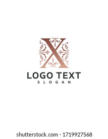 Modern typography letter initial X monogram logo template, vector logo for business and company identity 