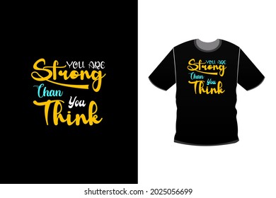 Modern typography quote black t shirt design