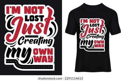Modern Typography T shirt design Vector