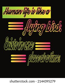 Modern Typography T-Shirt Design Template.