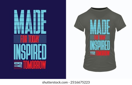 Modern typography t-shirt design template.
