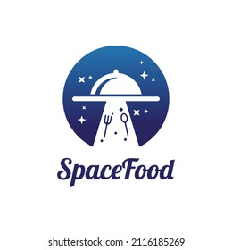 Modern UFO Food Or Space Food Logo Design