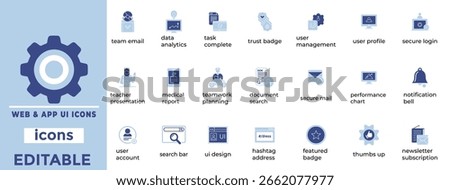 Modern UI icons for web and app design, crafted for clean aesthetics, digital interfaces, and seamless user experience.