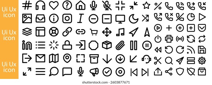 Modern UI Kit - Shopping and ecommerce icons set. Set of shopping bag, buy cart, delivery, payment, contact us, map location, user, arrows, online assistant and other ui elements and icons.