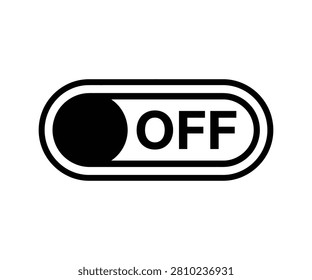 Modern UI toggle switch icon in the OFF position