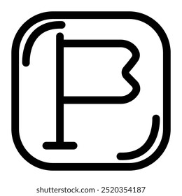 UX de interfaz de usuario moderna: icono de objetivo o objetivo limpio